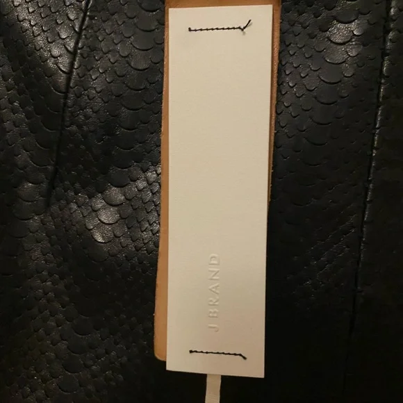 NWT J Brand Black Leather Shorts - Picture 11 of 13